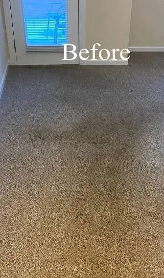 Deep carpet stain removal - Before